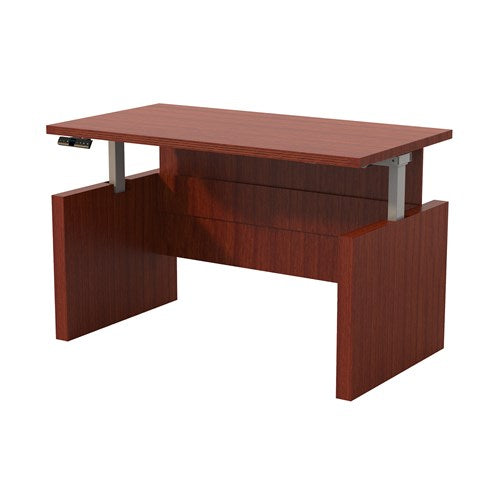 Aberdeen® Height-Adjustable Desk, Straight Front Top & Base, 72" W
