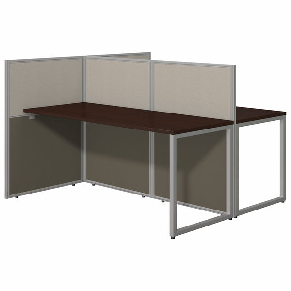 Bush Business Furniture Easy Office 60W 2 Person Cubicle Desk Workstation with 45H Panels