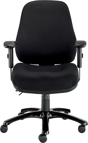 Eurotech 24/7 Executive High Back Chair - Black Fabric