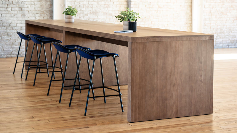 KFI Loci 168"W x 42"D Stained Wood Boardroom Table