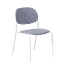 Tioga Armless Guest Chair with Upholstered Seat and Laminate Back