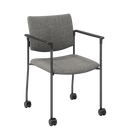 Evolve Upholstered Chair with Casters