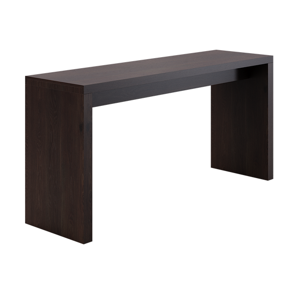 KFI Loci 24"D x 84"W x 36"H Stained Wood Collaborative Counter Height Table