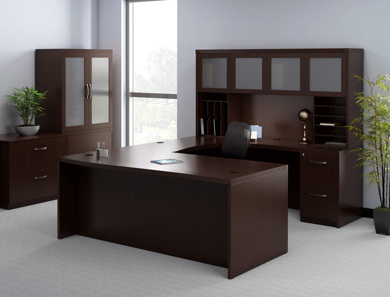 Aberdeen® Series 72" Hutch, Glass Doors