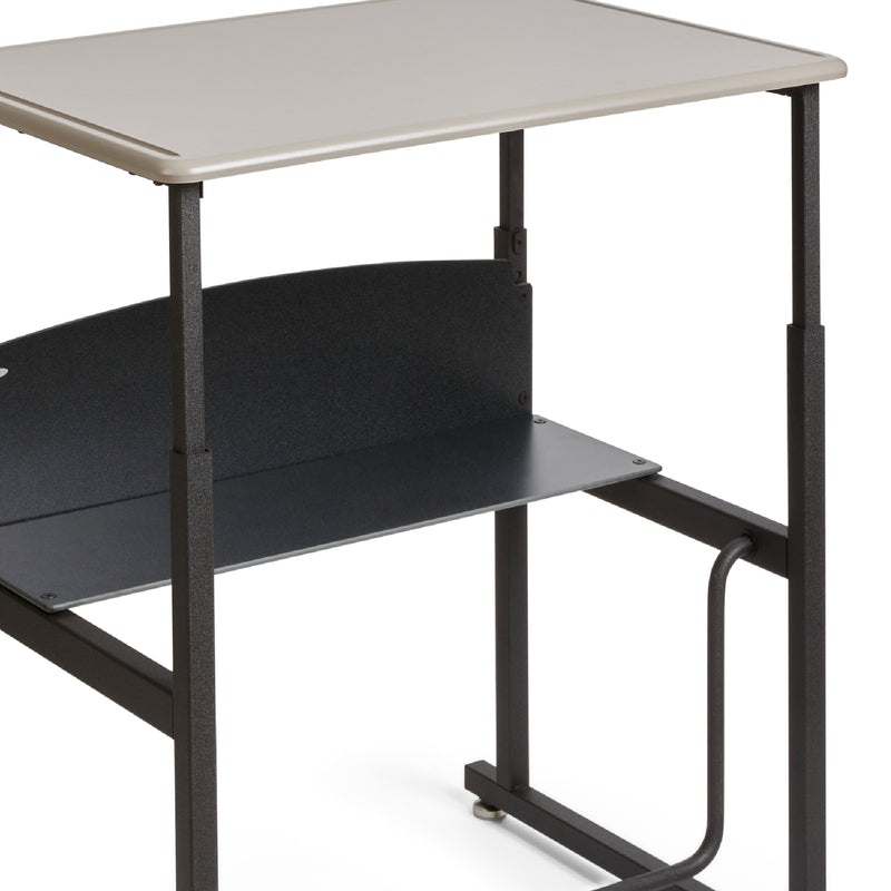 AlphaBetter® Desk, 28 x 20" Standard Top and Swinging Footrest Bar