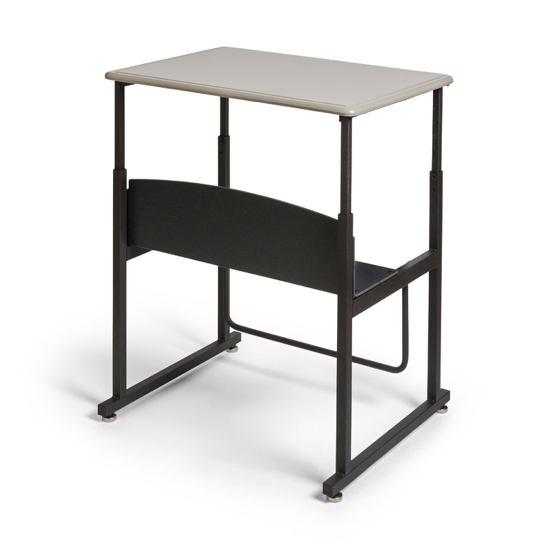 AlphaBetter® Desk, 28 x 20" Standard Top and Swinging Footrest Bar