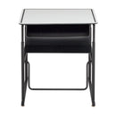 AlphaBetter® Desk, 28 x 20" Premium or Dry Erase Top, Book Box and Swinging Footrest Bar