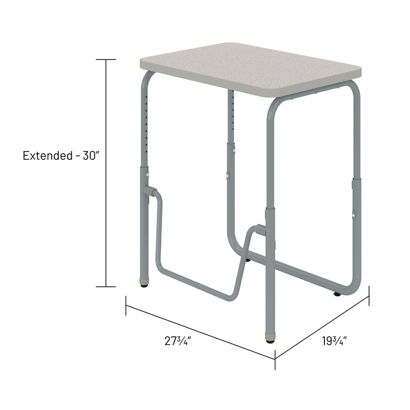 AlphaBetter® 2.0 Height – Adjustable Student Desk with Pendulum Bar 22”-30”