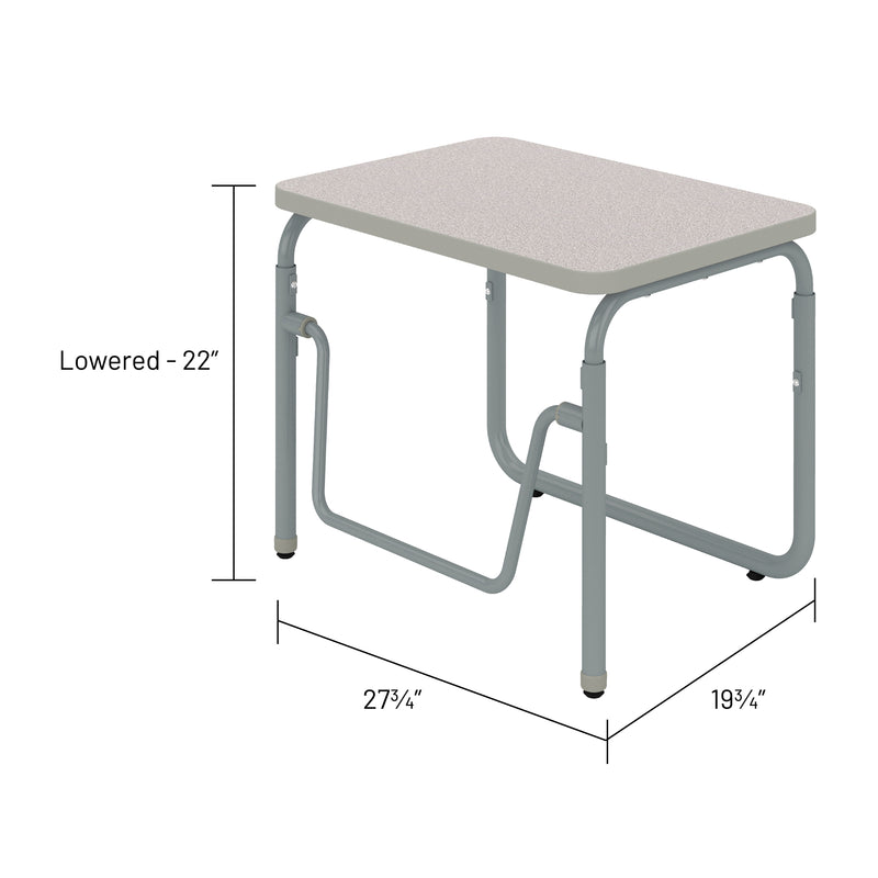 AlphaBetter® 2.0 Height – Adjustable Student Desk with Pendulum Bar 22”-30”