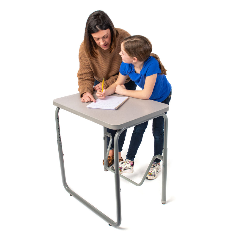 AlphaBetter® 2.0 Height – Adjustable Student Desk with Pendulum Bar 22”-30”