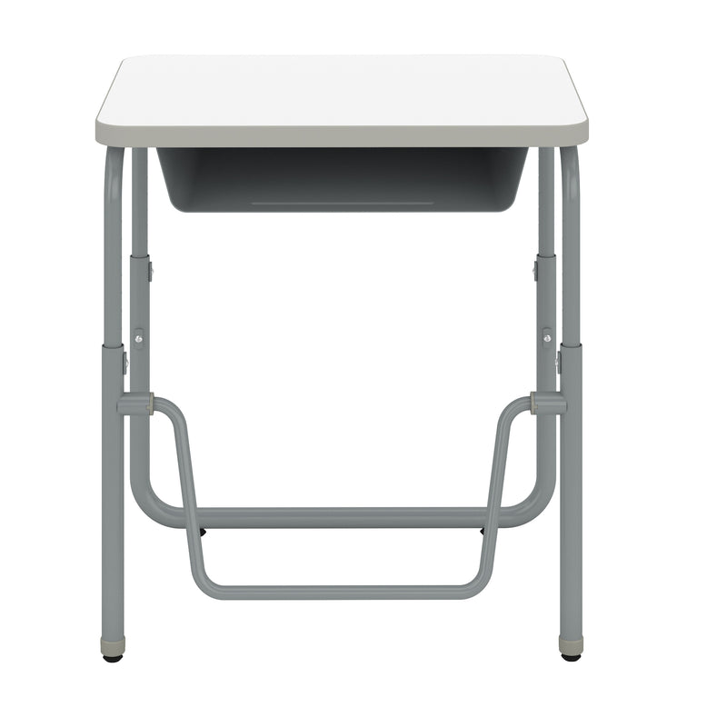 AlphaBetter® 2.0 Height – Adjustable Student Desk with Book Box and Pendulum Bar 22”-30”