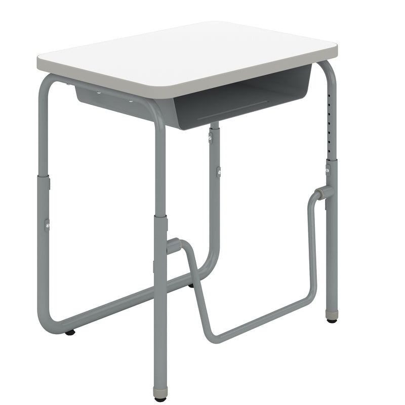 AlphaBetter® 2.0 Height – Adjustable Student Desk with Book Box and Pendulum Bar 22”-30”