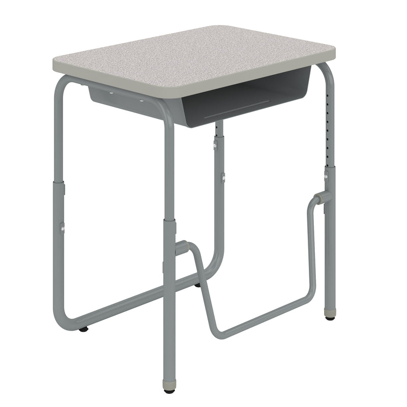 AlphaBetter® 2.0 Height – Adjustable Student Desk with Book Box and Pendulum Bar 22”-30”