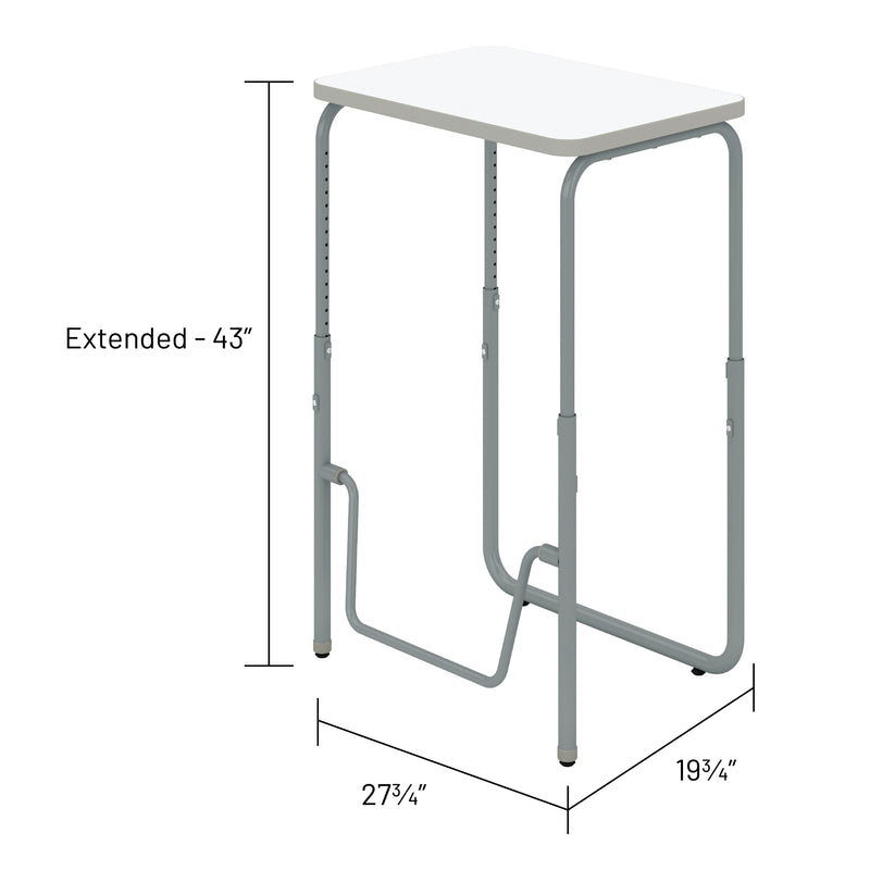 AlphaBetter® 2.0 Height – Adjustable Student Desk with Pendulum Bar 29”-43”