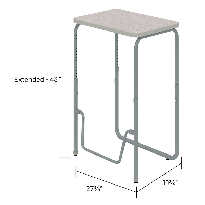 AlphaBetter® 2.0 Height – Adjustable Student Desk with Pendulum Bar 29”-43”