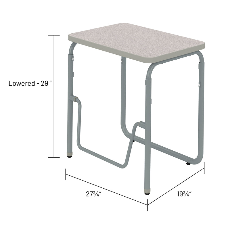 AlphaBetter® 2.0 Height – Adjustable Student Desk with Pendulum Bar 29”-43”