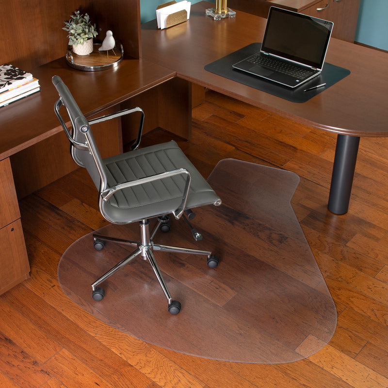 OS Everlife Chair Mat for Hard Floors, 54" x 60" Workstation, Clear