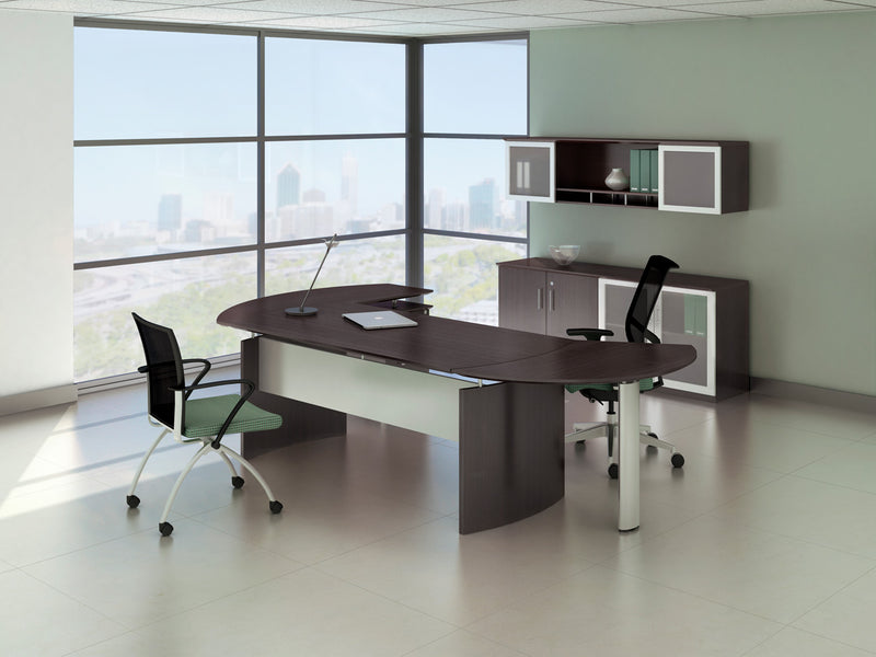 Medina™ 63" Left Curved Desk Return, P/B/F Pedestal