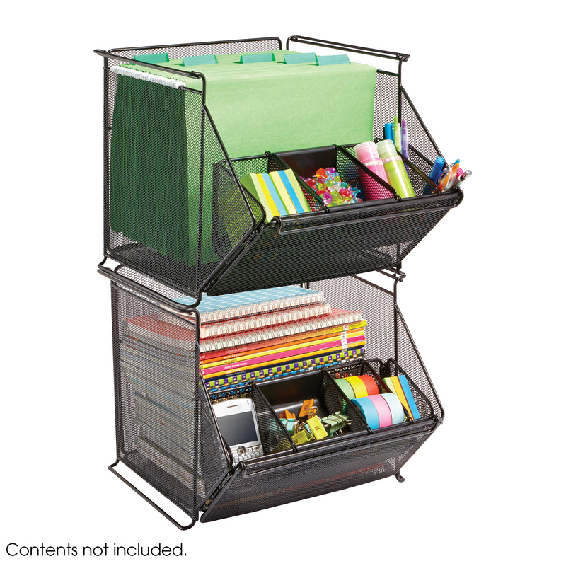 Onyx™ Stackable Mesh Storage Bins