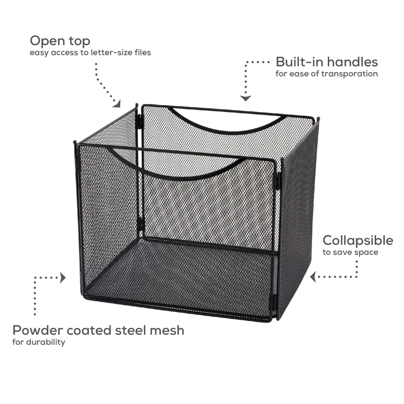 Onyx™ Mesh Desktop Box File, 10"D