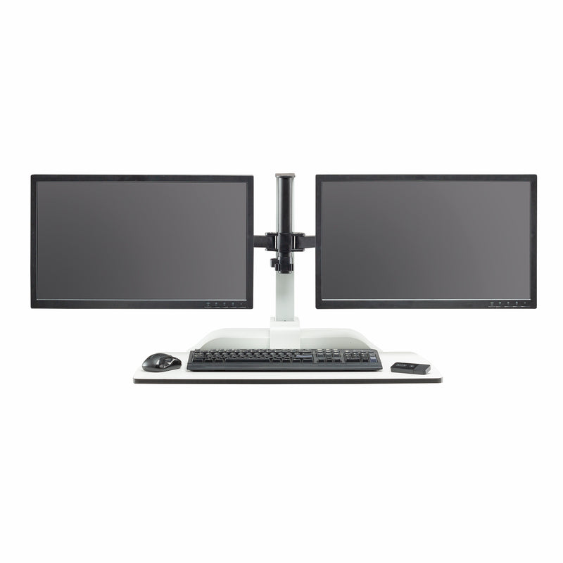 Soar™ by Safco Electric Desktop Sit/Stand – Dual Monitor Arm