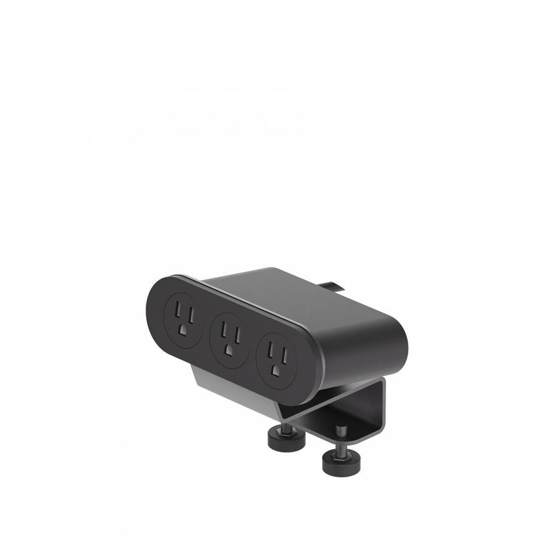 Collaborative Spaces™ Nik Edge/Clamp Mount Power Module with 3 Power Outlets