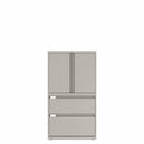 Prime™ 53.6"H Two File Multi-Storage Cabinet, 30"W x 18"D - One Adjustable Shelf