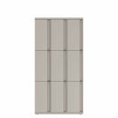 Prime™ 72"H Triple Column Locker, Three Rows, 36"W x 18"D, Full Pull Doors - Left Opening