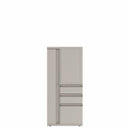 Prime™ 53.6"H Personal Storage Tower, Open Side Shelves, Wardrobe - Left, Box/Box/File - Right