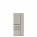 Prime™ 53.6"H Personal Storage Tower, Open Side Shelves, Wardrobe - Left, Box/Box/File - Right