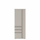 Prime™ 65.6"H Personal Storage Tower, Open Side Shelves, Box/Box/File - Left, Wardrobe - Right