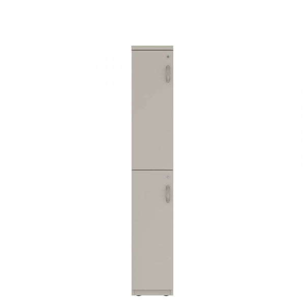 Prime™ 72"H Single Column Locker, Two Rows, 12"W x 18"D, Flat Metal Doors - Left Opening