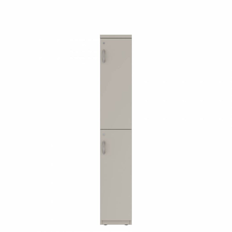 Prime™ 72"H Single Column Locker, Two Rows, 12"W x 18"D, Flat Metal Doors - Right Opening