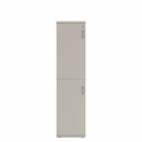 Prime™ 72"H Single Column Locker, Two Rows, 18"W x 18"D, Flat Metal Doors - Left Opening