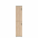 Prime™ 72"H Single Column Locker, Two Rows, 15"W x 18"D, Laminate Doors - Left Opening