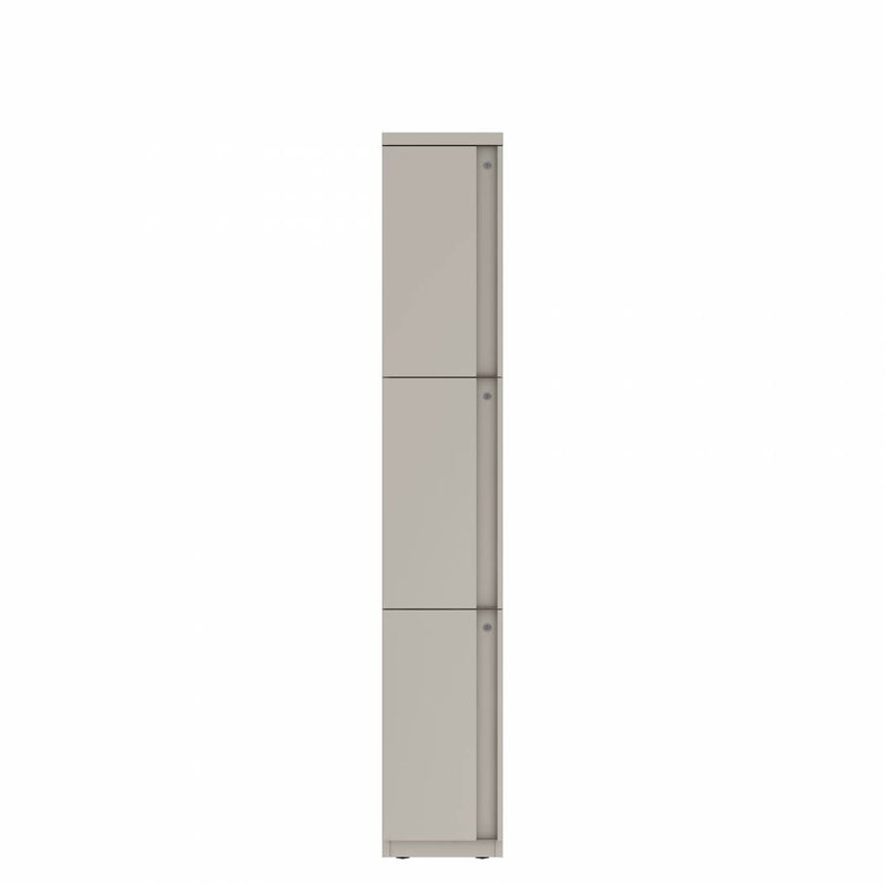 Prime™ 72"H Single Column Locker, Three Rows, 12"W x 18"D, Full Pull Doors - Left Opening