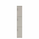 Prime™ 72"H Single Column Locker, Three Rows, 12"W x 18"D, Flat Metal Doors - Right Opening