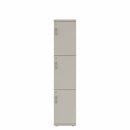 Prime™ 72"H Single Column Locker, Three Rows, 15"W x 18"D, Flat Metal Doors - Right Opening