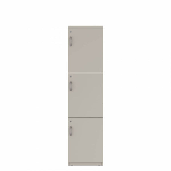 Prime™ 72"H Single Column Locker, Three Rows, 18"W x 18"D, Flat Metal Doors - Right Opening