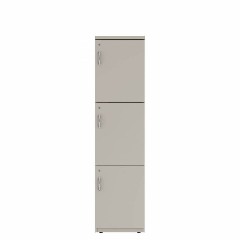 Prime™ 72"H Single Column Locker, Three Rows, 18"W x 18"D, Flat Metal Doors - Right Opening