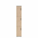 Prime™ 72"H Single Column Locker, Three Rows, 12"W x 18"D, Laminate Doors - Left Opening