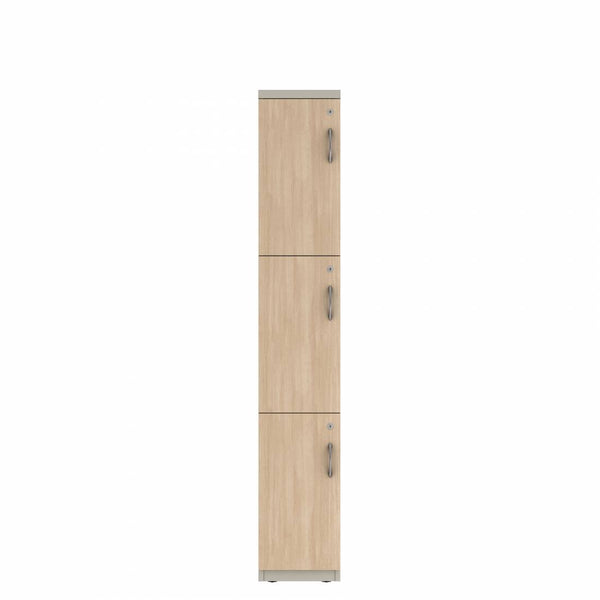 Prime™ 72"H Single Column Locker, Three Rows, 12"W x 18"D, Laminate Doors - Left Opening
