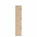 Prime™ 72"H Single Column Locker, Three Rows, 15"W x 18"D, Laminate Doors - Left Opening