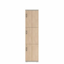 Prime™ 72"H Single Column Locker, Three Rows, 18"W x 18"D, Laminate Doors - Right Opening
