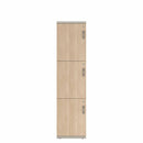 Prime™ 72"H Single Column Locker, Three Rows, 18"W x 18"D, Laminate Doors - Left Opening