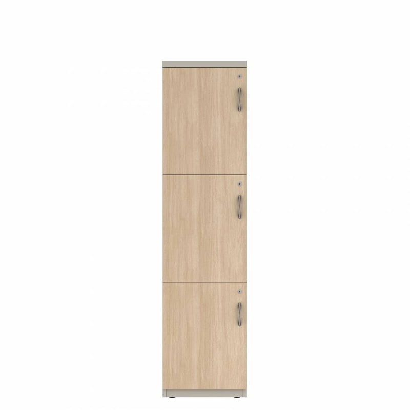 Prime™ 72"H Single Column Locker, Three Rows, 18"W x 18"D, Laminate Doors - Left Opening