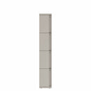 Prime™ 72"H Single Column Locker, Four Rows, 12"W x 18"D, Full Pull Doors - Right Opening