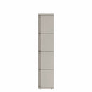 Prime™ 72"H Single Column Locker, Four Rows, 15"W x 18"D, Full Pull Doors - Right Opening
