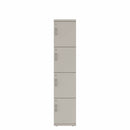 Prime™ 72"H Single Column Locker, Four Rows, 15"W x 18"D, Flat Metal Doors - Right Opening