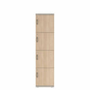 Prime™ 72"H Single Column Locker, Four Rows, 18"W x 18"D, Laminate Doors - Right Opening
